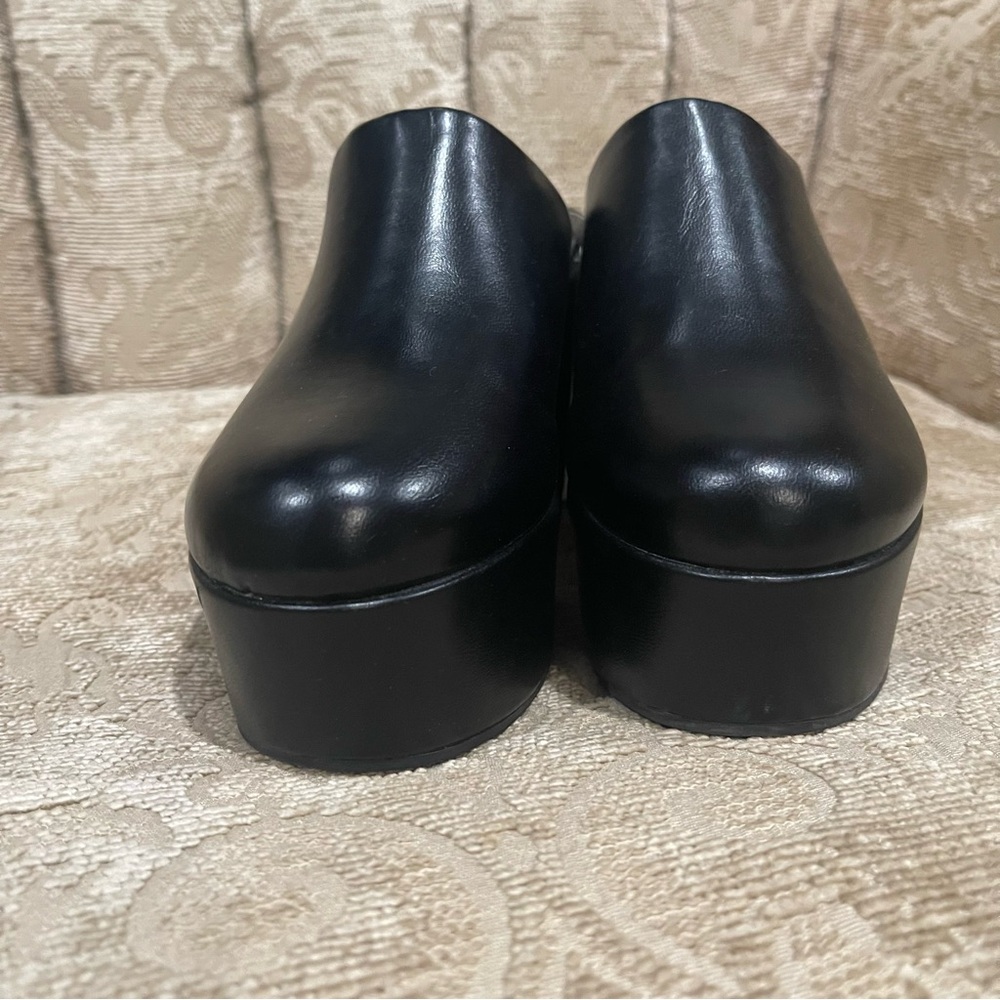 A New Day Womens Cheyenne Platform Clog Heels Black Size 7 NWT - Picture 3 of 9